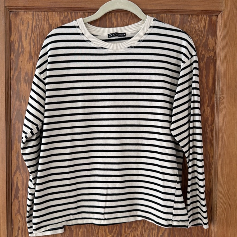 Zara striped longsleeve t-shirt